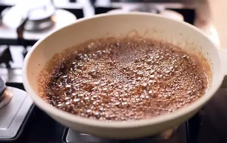 Preparing jaggery syrup