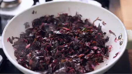 Step 9: making laal math ki sabji for Maharashtrian Fish Thali