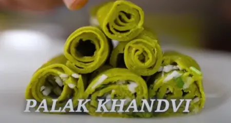 palak khandvi 