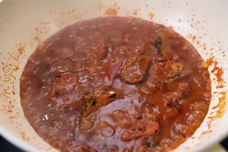 Step 7: final touch and plating for Arbi Ke Patte Ki Sabji