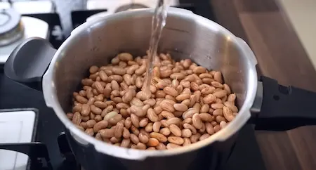 Step 1: Pressure cooking chitra rajma for Creamy Pahadi-Style Rajma Madra Recipe