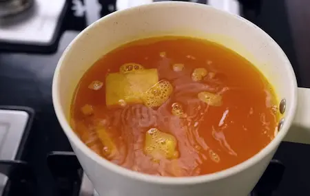 Step 1: preparing suran for Amti & Suran Kaap