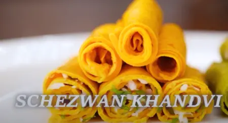 schezwan khandvi