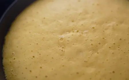 Step 7: resting Soft & Spongy Market Style Khaman Dhokla before demoulding