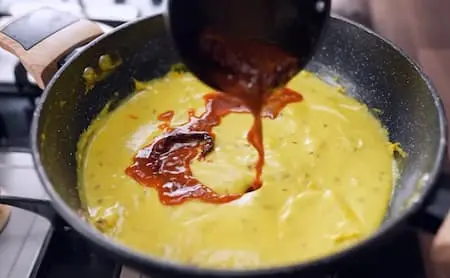 Step 7: final tadka for Cauliflower Mustard Kadhi Recipe