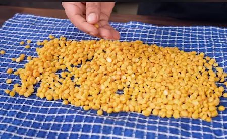 Step 1: Preparing and soaking chana dal for Chana Dal Namkeen