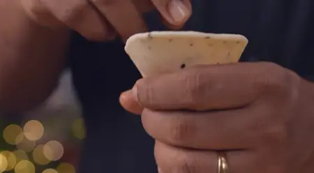 Step 3: Forming cone shape for Mini Singara