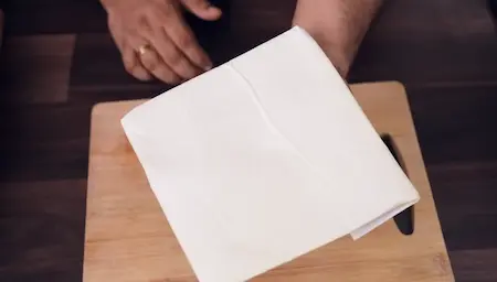 Step 4: making butter block for Canteen Style Paneer Puff