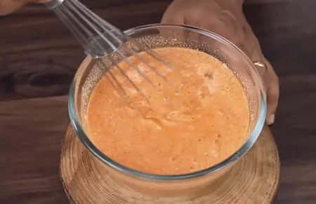 Step 1 preparing curd mixture for dahi mirchi ki sabji