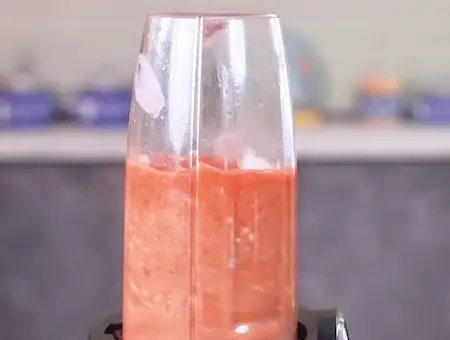 Step 3: preparing onion tomato cashew paste for Dhaba Style Matar Paneer