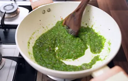 Step 2 base masala preparation for Street Style Surti Paneer Ghotala Recipe