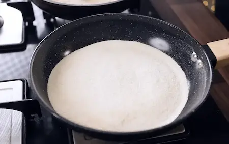 Step 1: roasting the base ingredients for Roat