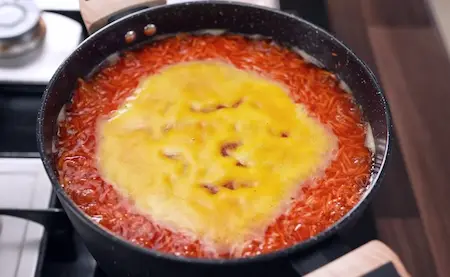 Step 1: partially cooking basmati rice for Meethe Chawal Recipe