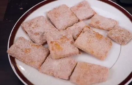 Step 4: preparing kaap coating for Amti & Suran Kaap