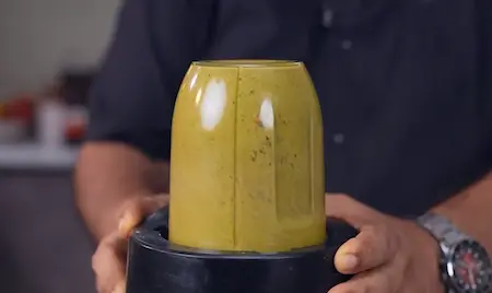 Step 4: making base paste for Pancham Style Puri Sabji