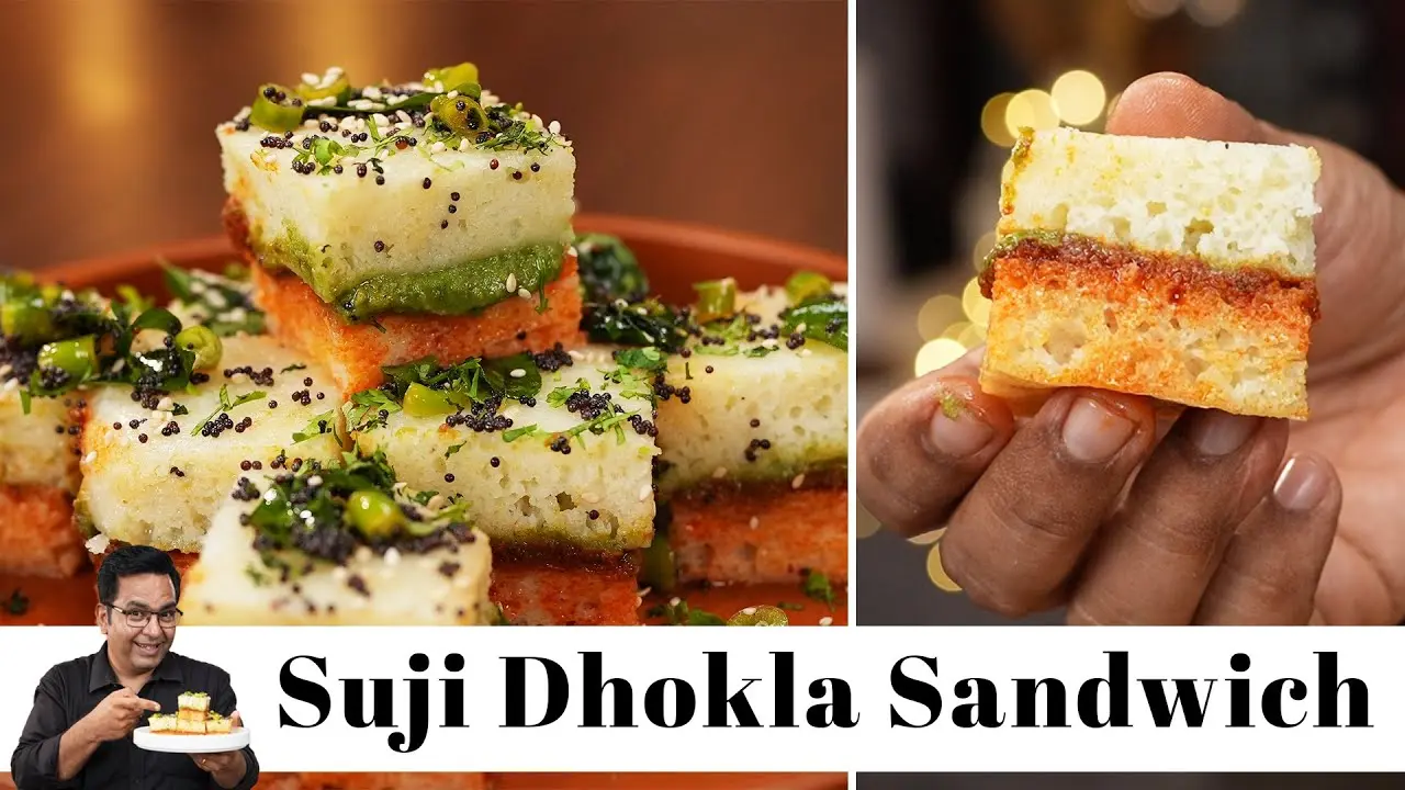 Suji Dhokla Sandwich Recipe