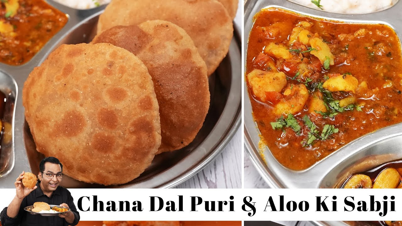 Halwai Style Chana Dal ki Poori and Aloo Ki Sabji