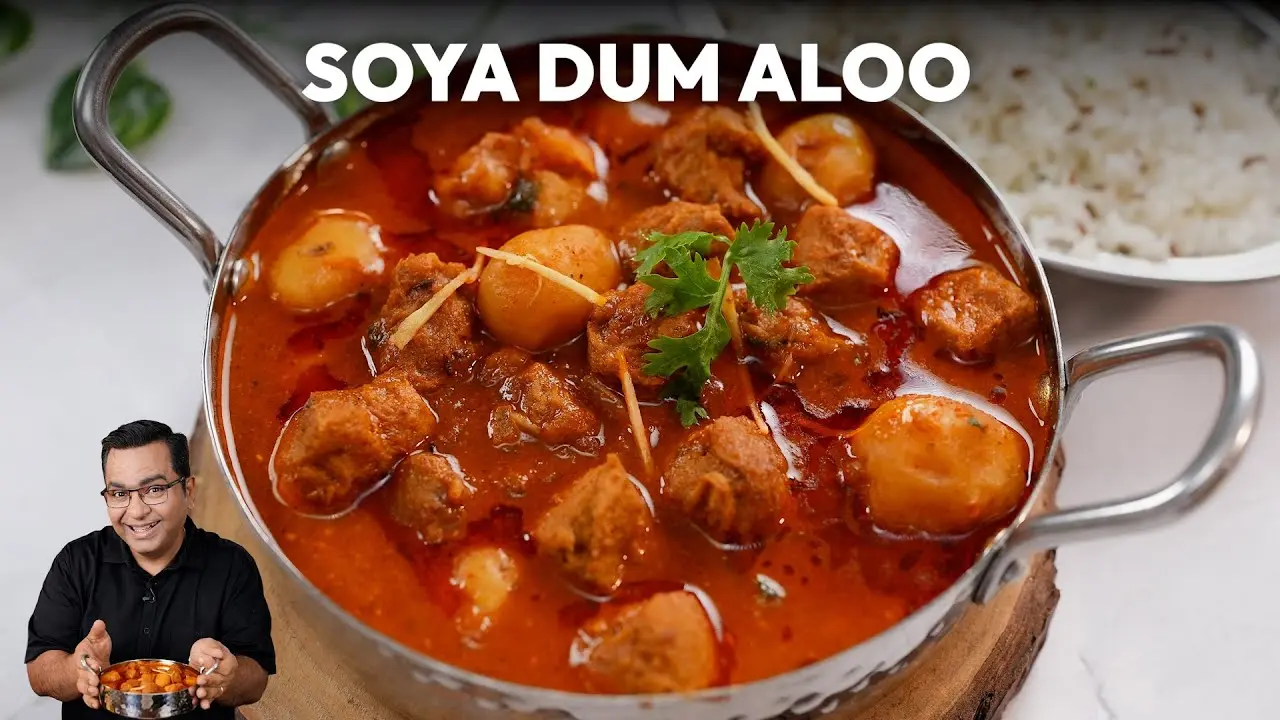 Soya Dum Aloo Recipe