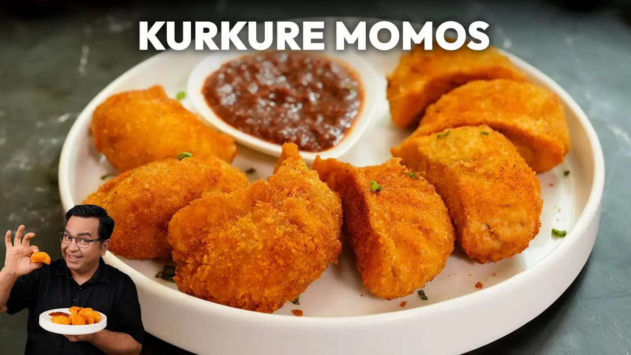 Veg Kurkure Momos Recipe