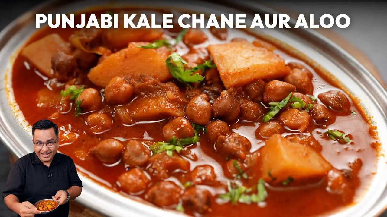 Punjabi Kale Chane aur Aloo Recipe