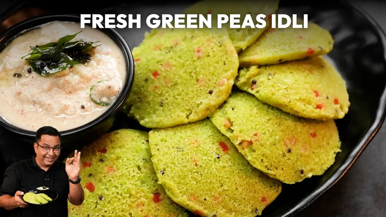 Fresh Green Peas Idli Recipe