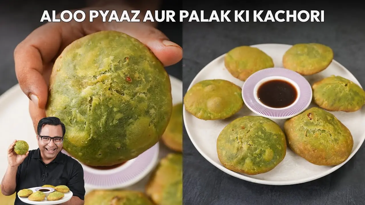 Aloo Pyaaz Aur Palak Kachori Recipe