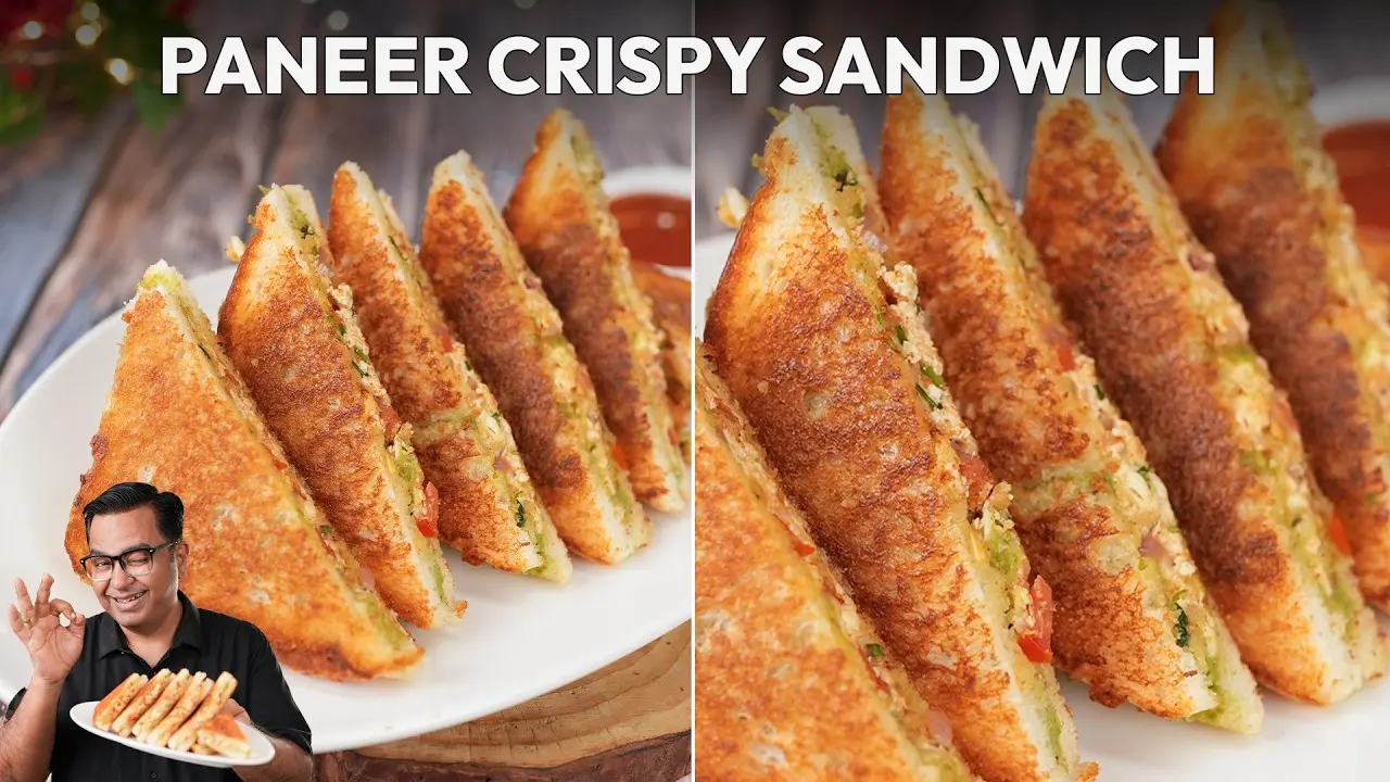 Paneer Crispy Sandwich Recipe