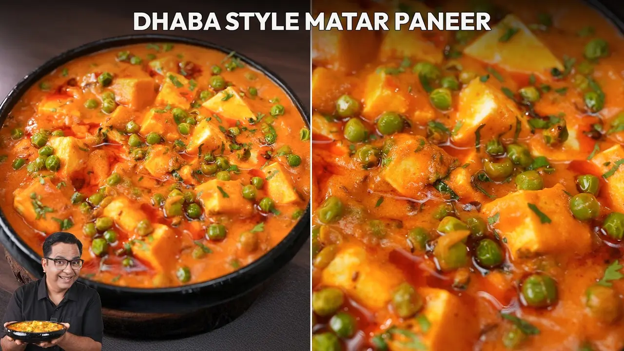 Dhaba Style Matar Paneer Recipe