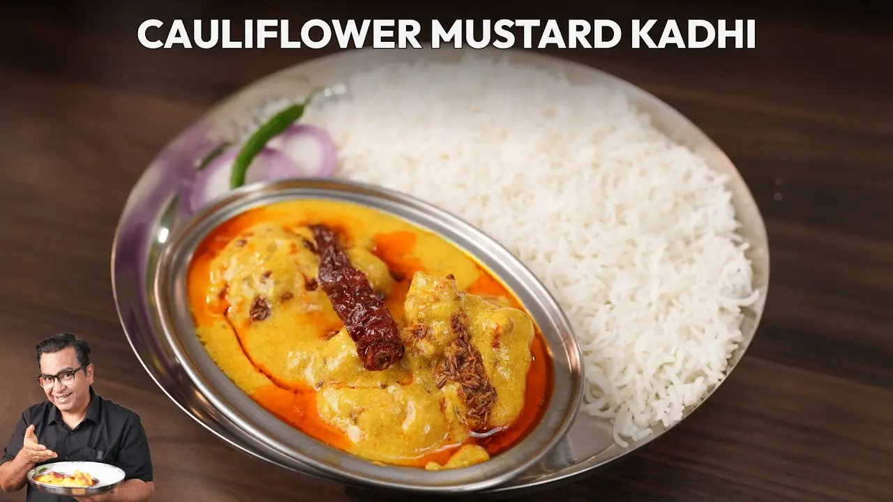 Cauliflower Mustard Kadhi Recipe